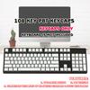 108 Двухкомпонентных PBT Клавишных Колпачков OEM Пудинговый Набор Для Механической Игровой Клавиатуры с Подсветкой (Молочно-белый +