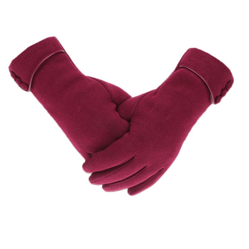 Women Winter Warm Gloves Cycling Fleeced Touch Screen Gloves for Ladies