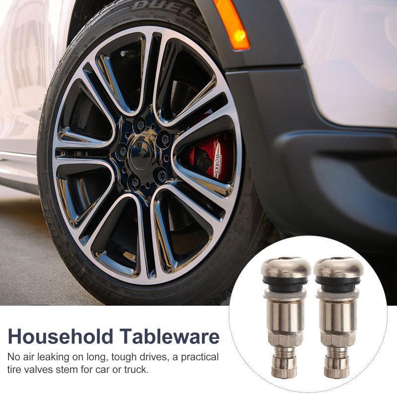 Tire Valve Stainless Steel Valves Stems Tire Valve Bolt-in Tyre Valves Stems High Pressure Car Stainless Steel Valves Stem Studs Valve Stems 1