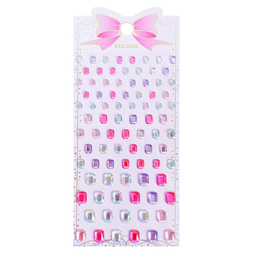 Детские наклейки-кристаллы с драгоценными камнями для DIY - Фигуры с бриллиантами ручной работы для макияжа и украшения для девочек