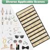 Large-Capacity Jewelry Storage Bag,Anti-oxidation Earrings Organizer 80 Pockets Display Holder Necklace Storage Display Stand