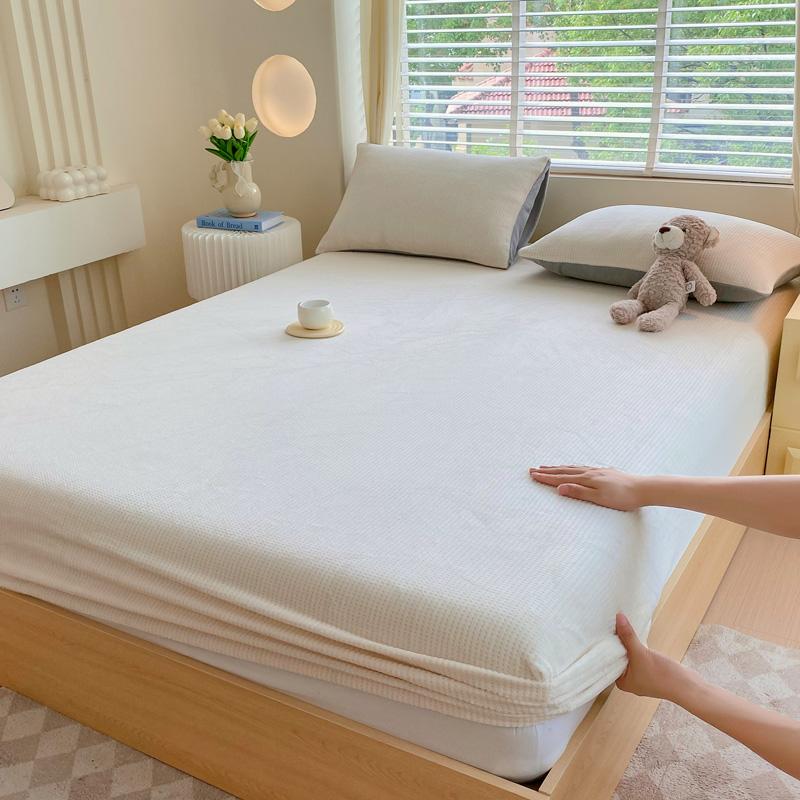 Однотонное покрывало на кровать бархатная простыня на резинке теплое простыня для кровати приятное к коже постельное белье зимние простыни простыня(Наволочка Нужен заказ)