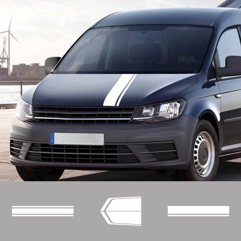 Наклейки на капот автомобиля для Volkswagen VW Caddy MK1 MK2 MK3 MK4 4 3 2 Maxi Kombi Фургон-кемпер Покрытие двигателя Виниловые наклейки Аксессуары