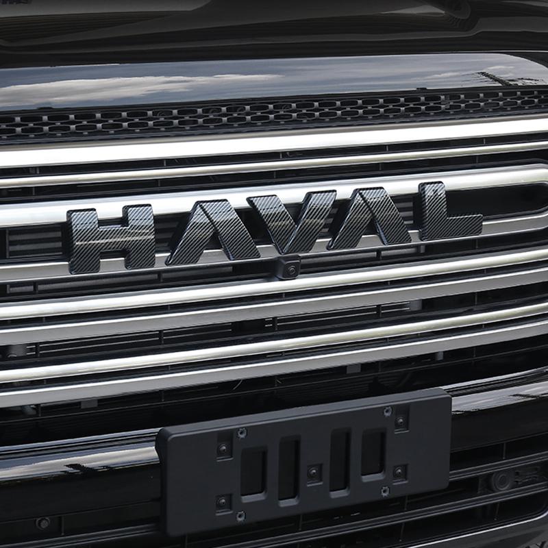 Для Great Wall Haval H9 2-го поколения 2024 2025 3D ABS Наклейка Автомобильный Передний Значок Эмблема Наклейки Черный Значок Логотип Эмблема Чехол Авто-стайлинг