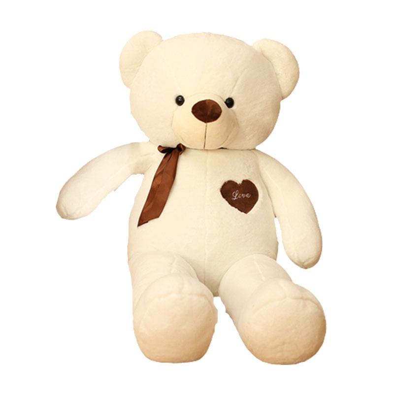 Genuine Teddy Bear Plushie With Silk Ribbon Perfect Gift For Baby Showers And Birthdays