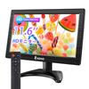 Small Monitor 12 Inch Monitor Eyoyo Small Display Wide Viewing Angle 1366x768 HDMI Monitor Sub Monitor Speaker Gaming Monitor Compatible with Mini HD