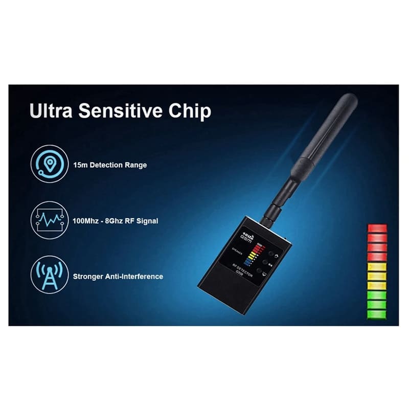 Анти-камера детектор RF сигнал беспроводной камеры объектив жучок GPS трекер магнитный GSM устройство сканирующий искатель инфракрасный инструмент обнаружения камеры