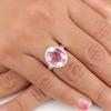 925 Sterling Silver Morganite Gemstone Jewelry Handcrafted Ring For Valentine's RR-28-14