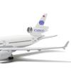 Модель самолета MD-11 World Cargo в масштабе 1/300, 20 см, литая металлическая модель самолета, набор игрушек со стойкой для демонстрации, коллекции или подарка