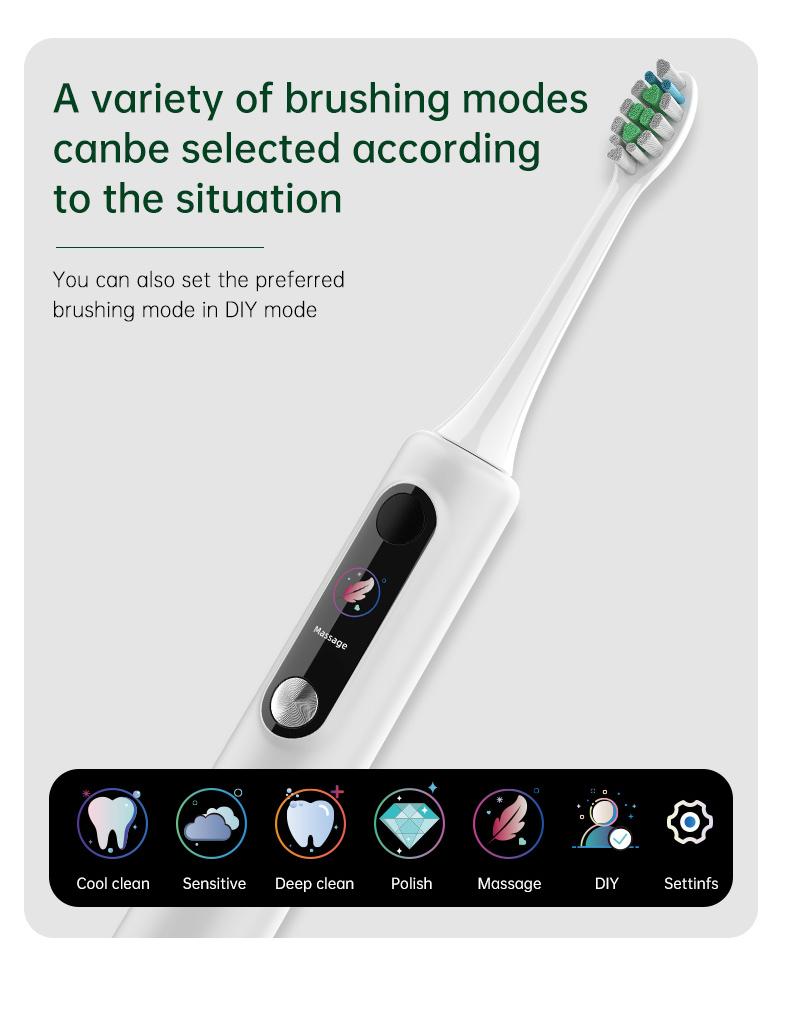 Baolijie SN-P1 Soft Eco Friendly Soft Bristle Sonic Toothbrush Adult De Dientes Electronic Brosse Electric Toothbrush