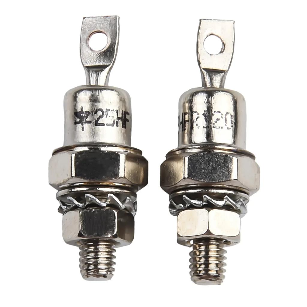 1 Pair 25HFR120/25HF120 Rectifier Diode Forward/Reverse Polarity 25A For Battery Charging Converter Machine Welder Motor Control