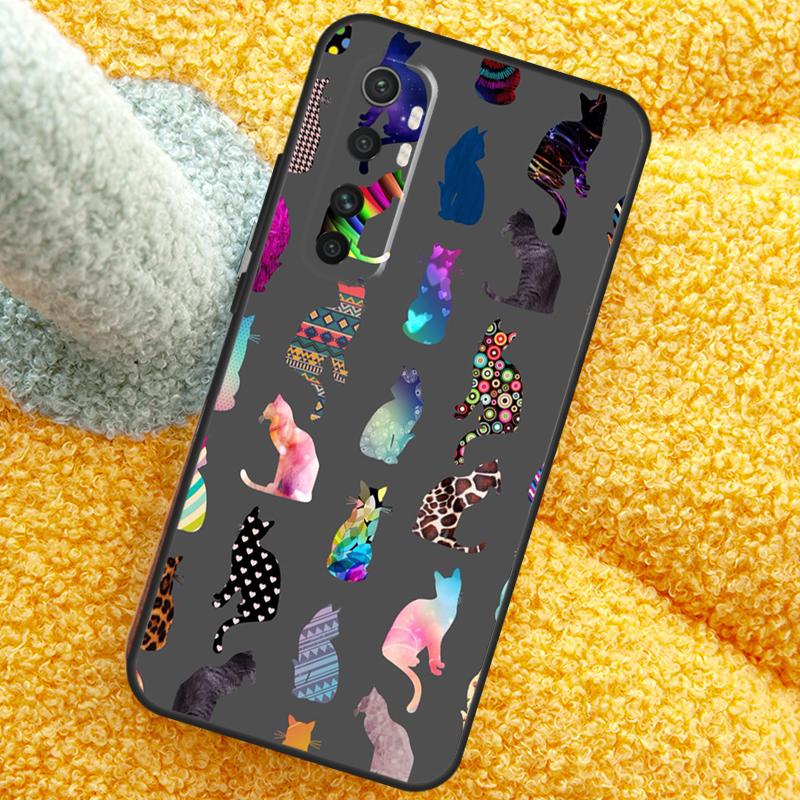Милый Коллаж Мультяшных Кошек Чехол Для Xiaomi 15 14 Ultra 13T 14T 15T 17 Pro Max Чехол Для POCO X7 F8 Pro X3 X5 X6 F5 F6 F7