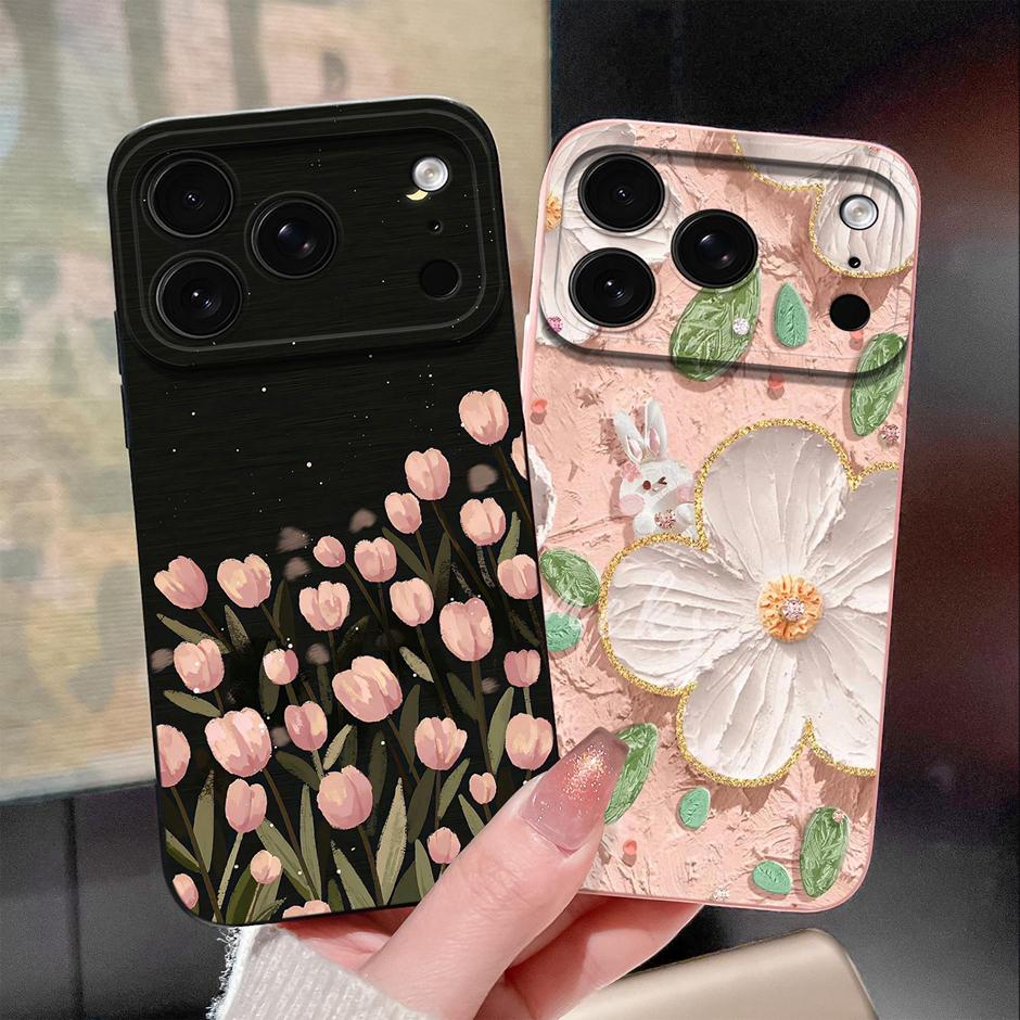 Cute Cartoon Cat Case For iPhone 17 Pro Max Air Soft Liquid Silicone Protection Bumper Cover For iPhone17 17Pro Max 17Air Fundas