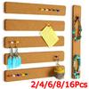 2pcs/4pcs/8pcs/16pcs Message Board Blackboard Announcement Strip DIY Cork Felt School Self-adhesive Notice Long Cork Strip Office