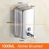 Liquid Soap Dispensers 1000ml Stainless Steel Touch Soap Dispenser Square Bathroom Kitchen Dispenser For Liquid Soap WF-18021