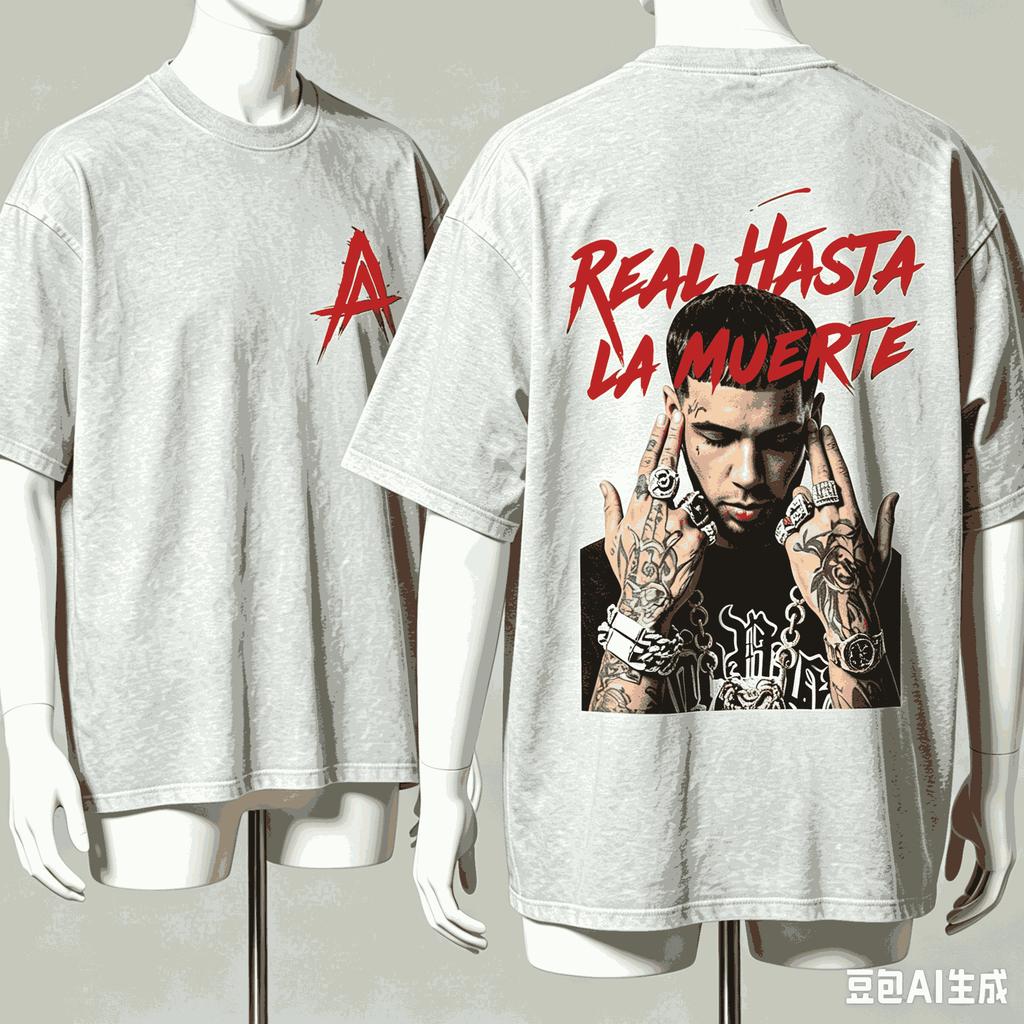 Anuel Aa For Fan Gift Tshirt Unisex Unisex Harajuku Oversized Unisex Short Sleeve Streetwear High Quality Couples Classic Fashion