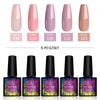 PHOENIXY 5 цветов, набор гель-лаков для ногтей, дизайн ногтей, УФ-гель-лак, замачиваемый гель для ногтей, блестящие блестки, набор лаков для ногтей, дизайн ногтей, лак, праздничные подарки