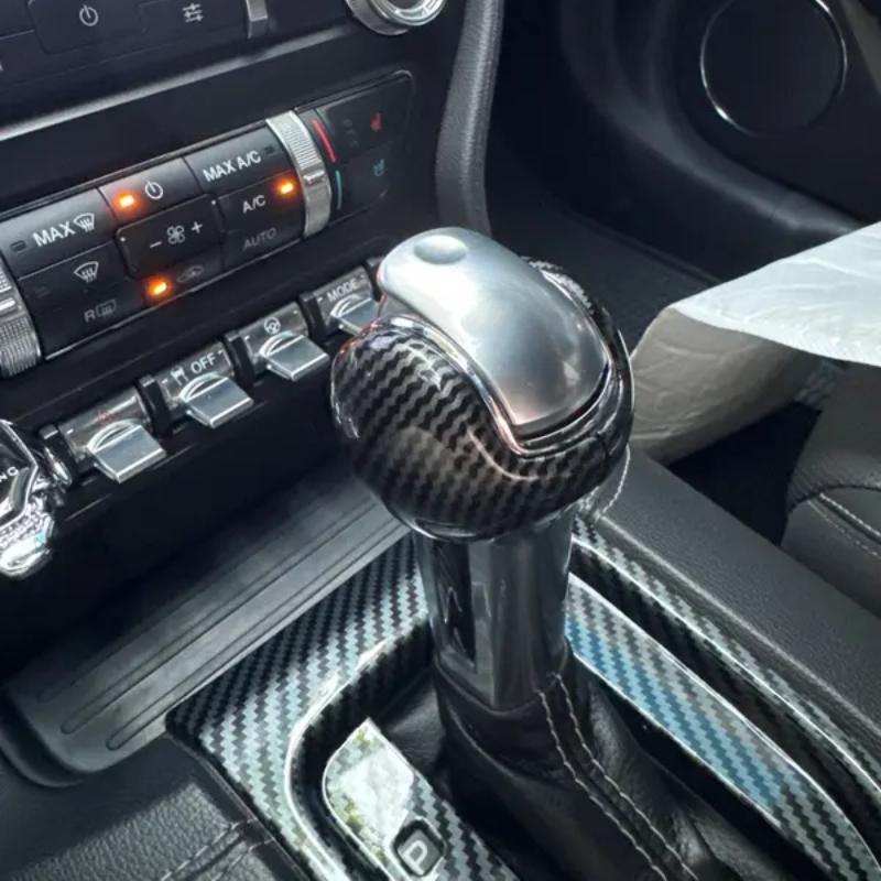Накладка на ручку переключения передач для Ford Mustang 2015 2016 2017 2018 2019 2020 2021, наклейка для интерьера автомобиля, аксессуары для АКПП
