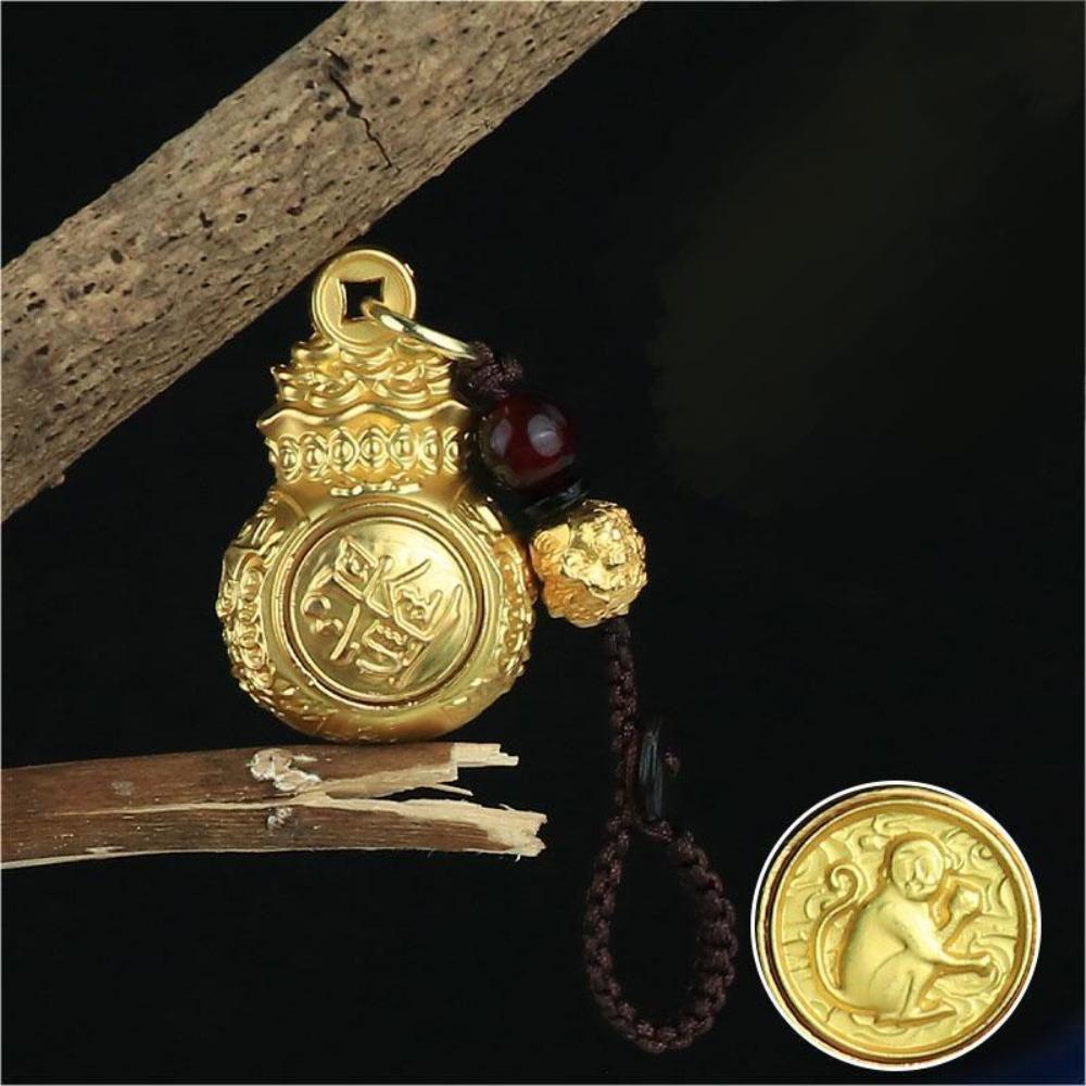 Брелок с китайским зодиаком на удачу, ручная работа, Фэн-шуй, кольцо для ключей автомобиля, 12 знаков зодиака, кулон на удачу, подарок