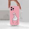 Lovely Hand Heart Case For iPhone Max,14,16,X,13,XR,SE,12,15,Pro,17,Plus,11,XS,Mini Transparent Soft Cover