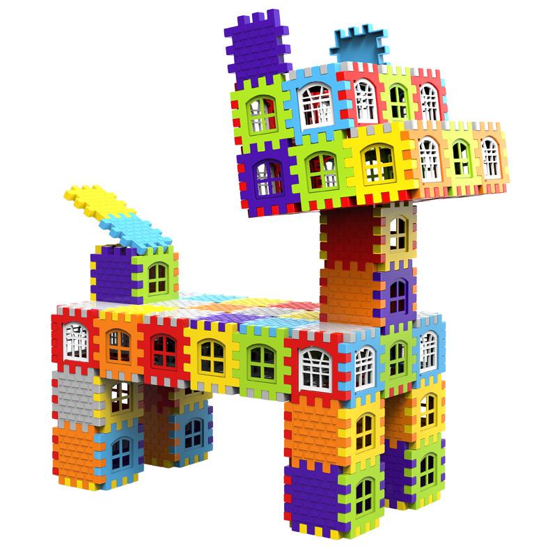 Large Particle Square Simulation Modeling House Building Block Assembly Toys Children'S Early Education Puzzle Teaching Gift Box