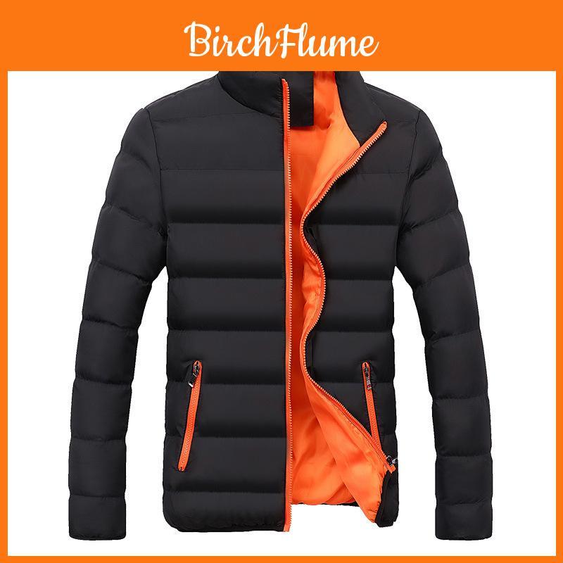 Men Fashion Jacket Winter Casual Thicken Warm Cotton Coat Tops Overcoat**