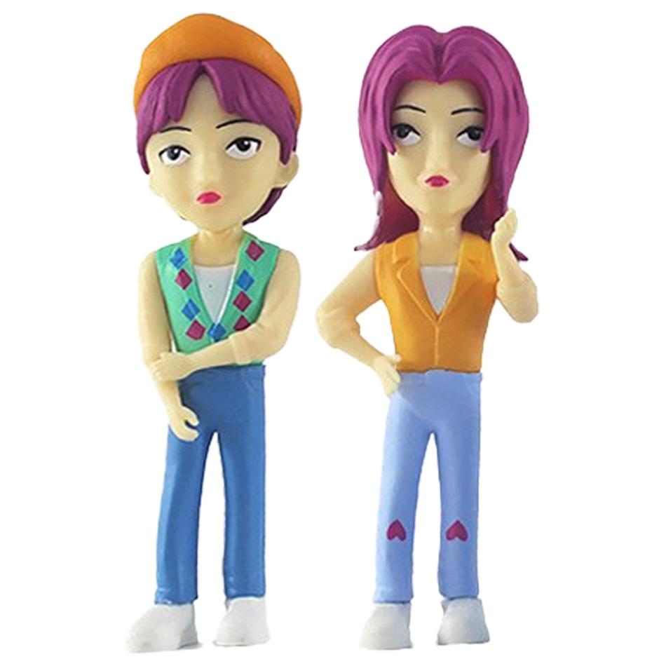 Новый набор из 6 фигурок Аниме Saja Boys Kpop Серия Охотники на демонов Игрушка-фигурка Украшение Статуэтки Орнамент Рождество Детские игрушки Подарки