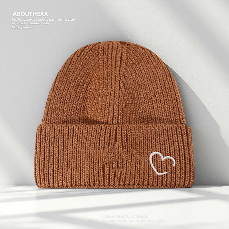 Japanese Original Large Head Circumference Wool Hat for Women Autumn and Winter Warm Pullover Cold Hat Men's Ear Protection Knitted Hat