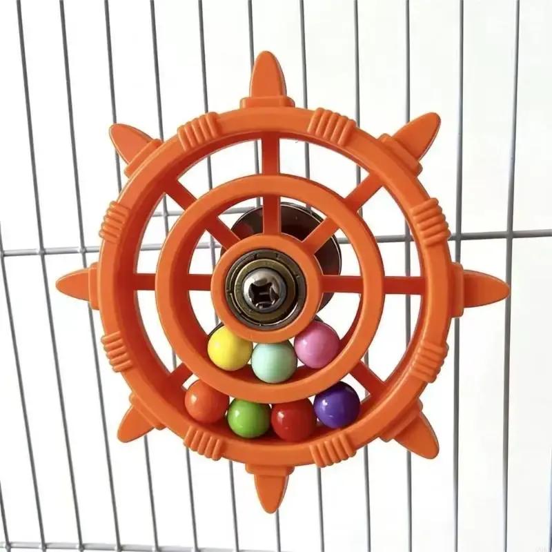 Bird Cage Toy Colorful Birds Steering Wheel For Parrots To Play And Explore Easy Installation
