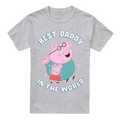 Peppa Pig Unisex Adult Best Daddy In The World T-Shirt