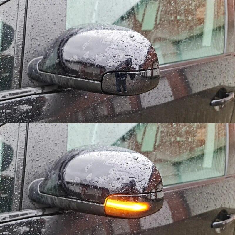 Для VW Volkswagen Touran 2003, 2004, 2005, 2006, 2007, 2008, 2009, 2010, светодиодный динамический указатель поворота, боковое зеркало, последовательный поворотник.