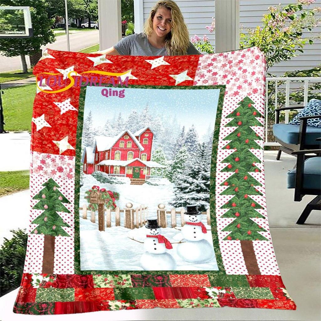 Одеяло с Рождеством, мягкое одеяло, пылезащитный чехол, диван-кровать, одеяла для взрослых, украшение для дома
