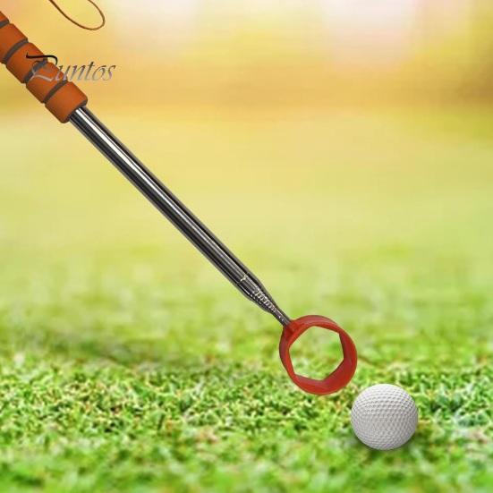 Golf Ball Retriever Telescopic Ball Retriever Tool Stainless Steel Golf Ball Grabber Pick-up Tool Golf Accessories for Men