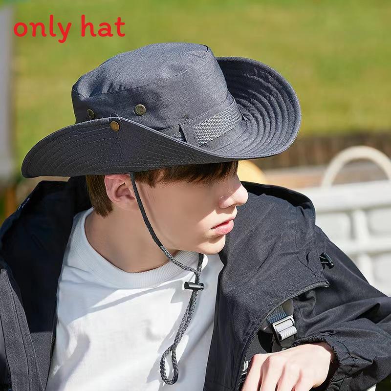 Outdoor Sun Hat For Camping With Breathable Cotton Fabric For Fishing And Hiking