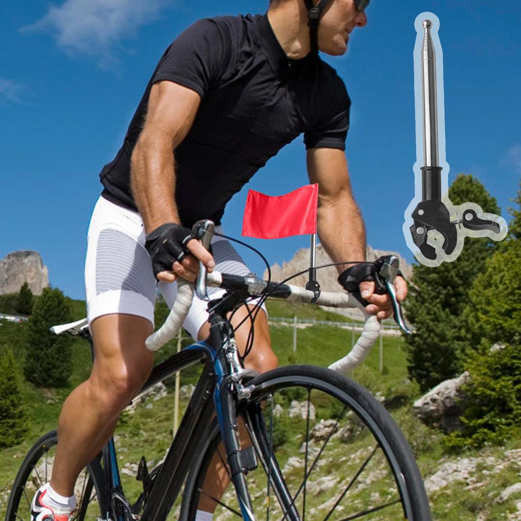 1,2 м Телескопический флагшток из нержавеющей стали Портативный шест Флагшток для размахивания флагом Флагшток Держатель для автомобиля для автомобиля Грузовика Лодки Транспортного средства