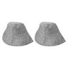 2 шт. Шапки для сауны из фетра, утолщенные, влагопоглощающие, удобные, дышащие, фетровые шапочки для душа для банных принадлежностей, серые