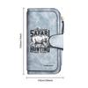 African Rhino Pattern Long Wallet Fashion Casual Large Capacity Card Holder Daily Use Portable Wallet