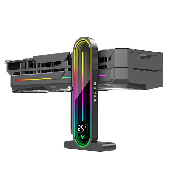 Кронштейн для графического процессора с нескользящим основанием, прочная несущая способность, регулируемая высота, температура