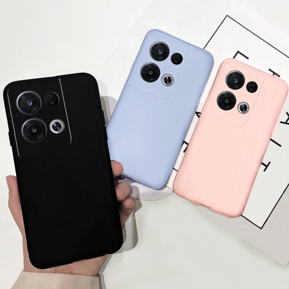 For Oppo Reno 8 Pro Plus 5G Case Simple Colorful Cute Liquid Silicone Bumper For Fundas Reno8 Pro+ Reno8 4G 8Pro Back Cover Capa