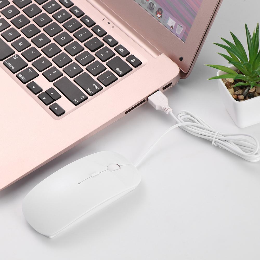 Fashion Ultra Thin 1600 DPI USB Wired Mouse Optical Mice