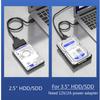 Кабель-адаптер USB 3.0 на SATA 3 для HDD/SSD 2,5" и 3,5" Кабель-конвертер USB3.0 для жесткого диска Samsung Seagate WD 2,5 3,5 дюйма