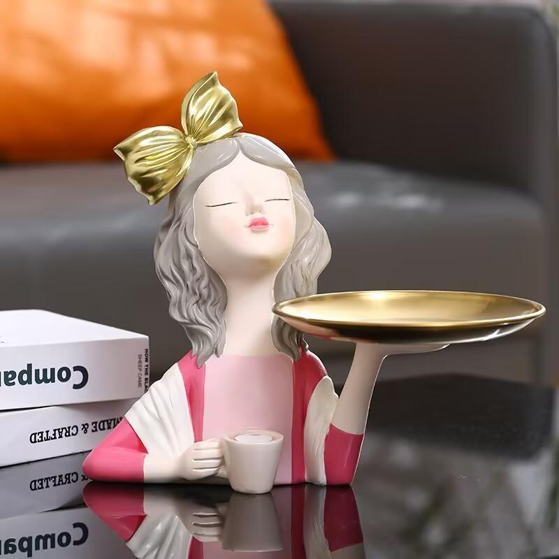 Simple Sexy Modern Girl Resin Statues Wedding Gifts Home Livingroom Desktop Ornaments Decoration Bookcase Table Sculpture Crafts