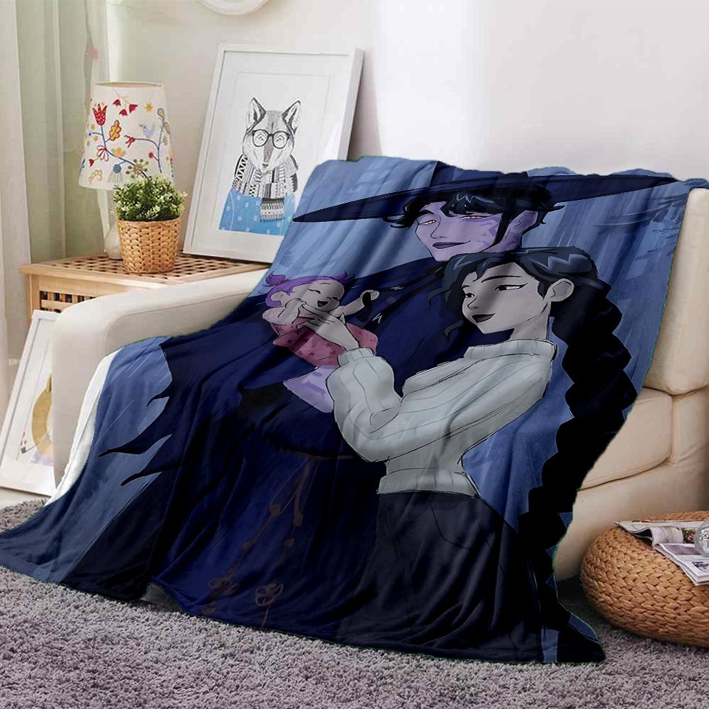 1Pc Fantasy Warrior Girl Blanket For Couch Bed Plush Cozy Fuzzy Blanket Super Soft Warm Blankets For Fall And Winter 0918202