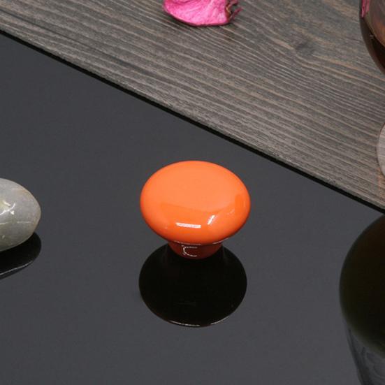 Красочные керамические ручки шкафа 32 мм, круглые антикоррозийные аксессуары, гладкие ручки ящика для шкафа