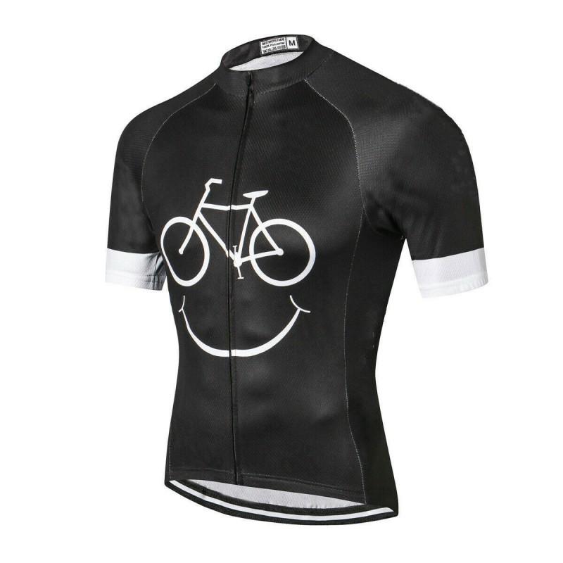Mens Short Sleeve Cycling Jersey Quick Dry Bicycle Shirt Mountain Bike Riding