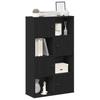 VidaXL Bookcase Black Oak 60x24x101.5 Cm Engineered Wood, Bookshelf, Storage Rack, Book Stand, 860392