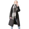 Autumn and Winter Polyester Circle Sand Plaid Scarf Women's Warm Fringed Scarf Shawl