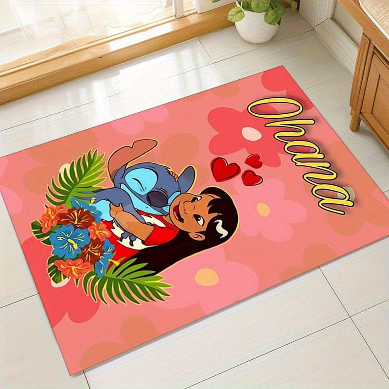 1pc. Stitch & Lilo Ohana Love Heart Outdoor Rug Home Decor Gift for Room Bedroom Floor Mat Carpet Office Chair Cover Padz041057