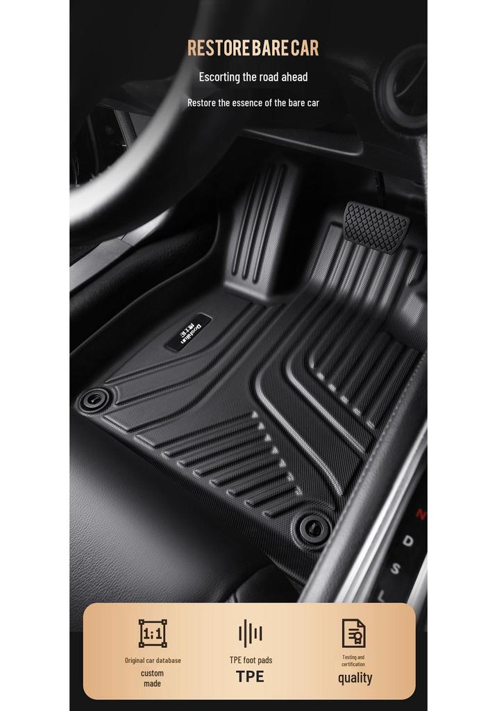 Двухслойные полузакрытые напольные коврики из ТПЭ для Beijing BJ30/BJ40/EU5/EU5 PLUS