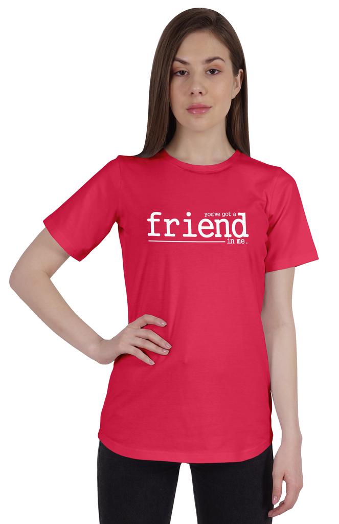 Inkmeso Женская футболка Inkmeso с цитатой «You've Got A Friend In Me» с графическим принтом
